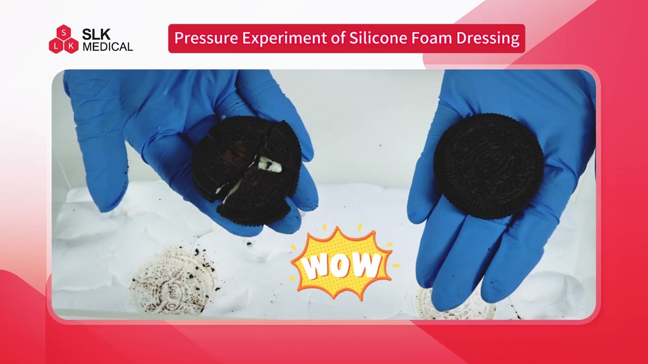 Alexer® silicone foam dressing pressure experiment video