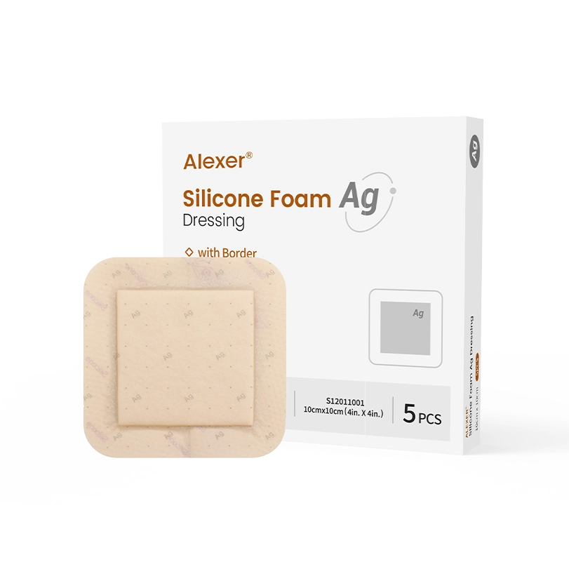 Alexer® Silicone foam Ag dressing with border, medical supply company