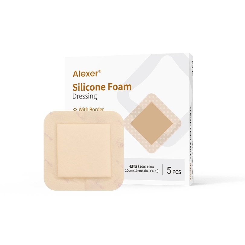 Main Image of Silicone Foam Dressing with Border-Skin Color