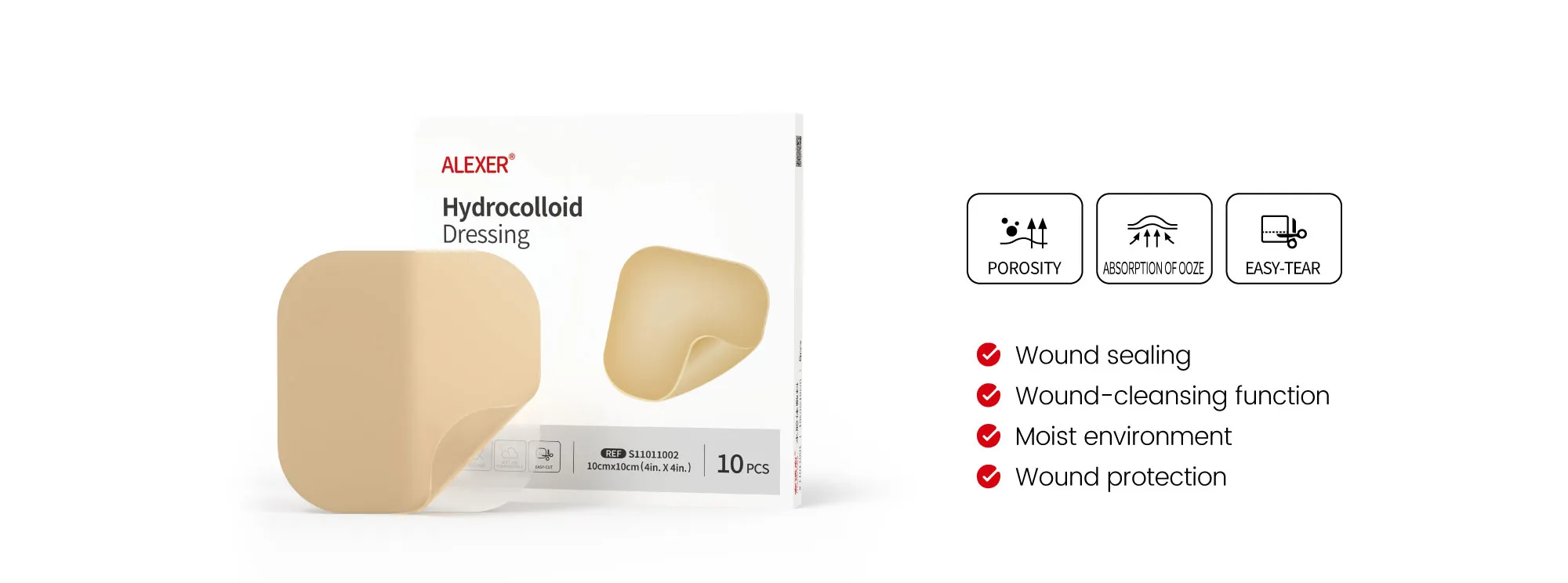 Function Display Diagram of Hydrocolloid Dressing
