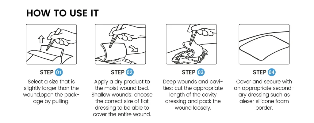 How to use of Alexer® Alginate Wound Dressing