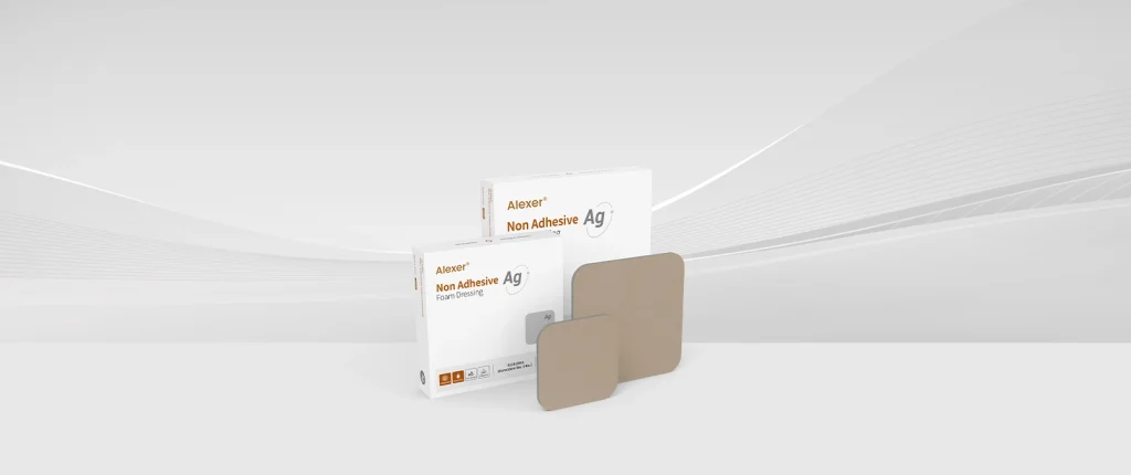 Sample Combination Diagram of Alexer® Ag Foam Dressing Non-Adhesive