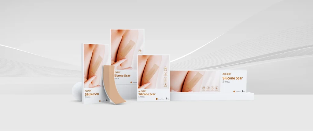 Sample Combination Diagram of Silicone Scar Sheets, OEM medical supply