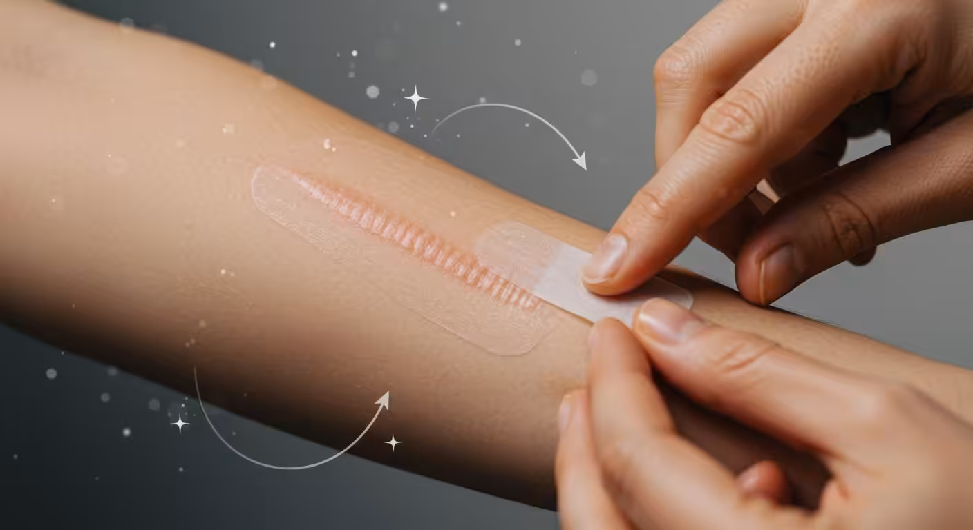 3 ways silicone scar tape improves scar healing