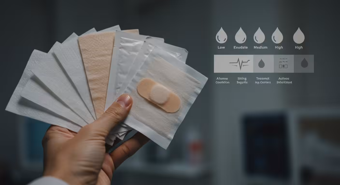 Choosing a Dressing by Exudate Level to Find the Right Wound Dressing Supplies