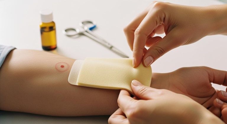 What is silicone foam dressing used for?
