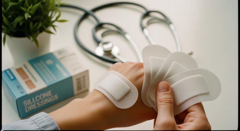Silicone Bordered Foam Dressing Picks for Easy Healing