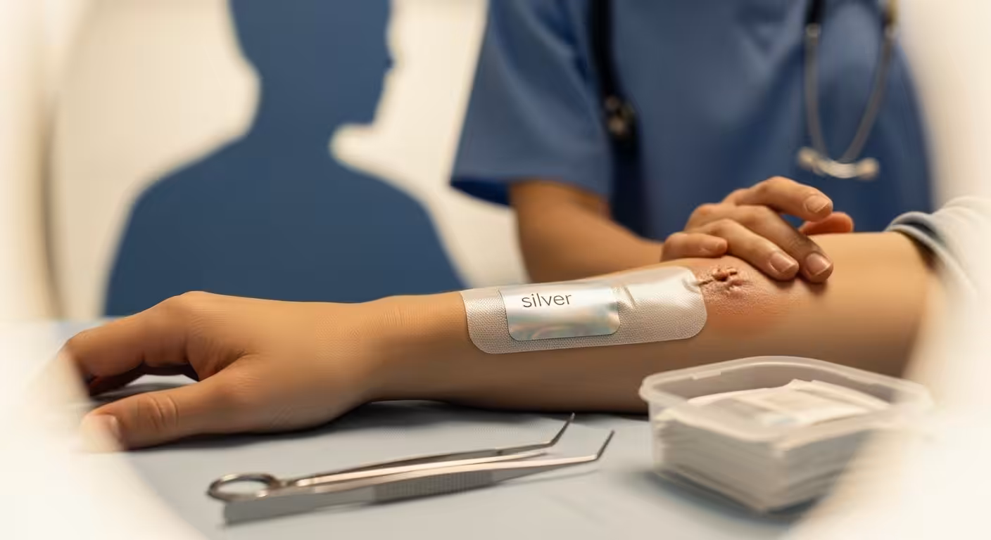 Silver dressing for wound care brings faster healing today