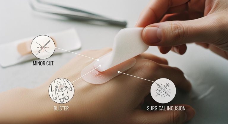 What wounds can silicone foam dressings be used on?