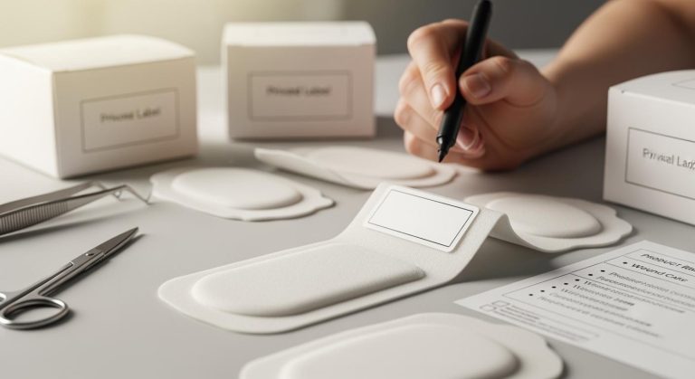 Silicone foam dressing customization for private label solutions, SLK Medical OEM medical supply company