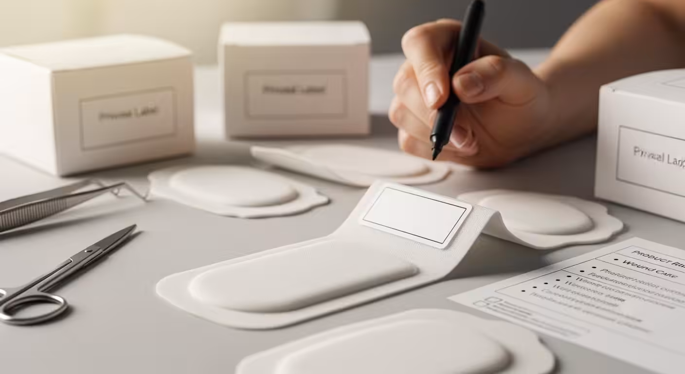 Silicone foam dressing customization for private label solutions, SLK Medical OEM medical supply company