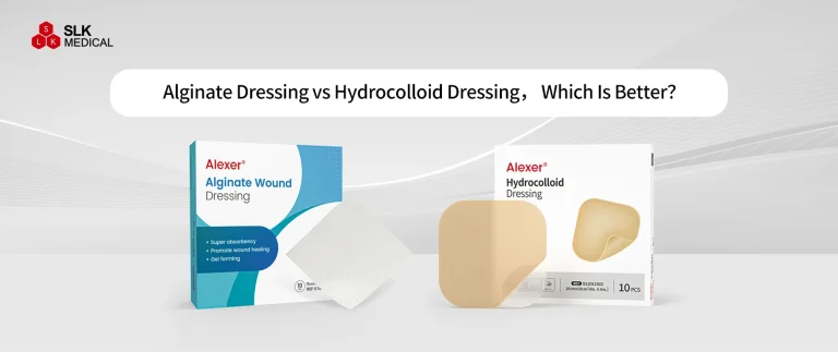 SLK Medical, wound dressing manufacturer, Alginate Dressing vs Hydrocolloid Dressing for Wound Care