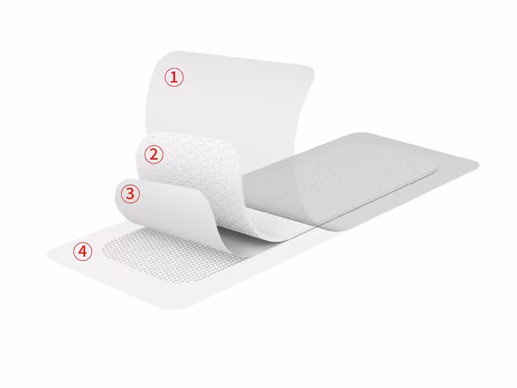 Total cost-in-use model worksheet for silicone foam dressings