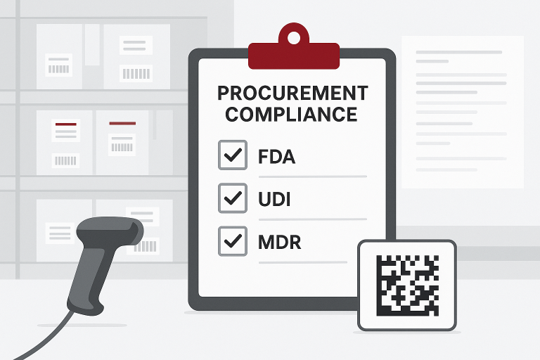Procurement compliance checklist for silicone foam manufacturer FDA UDI MDR
