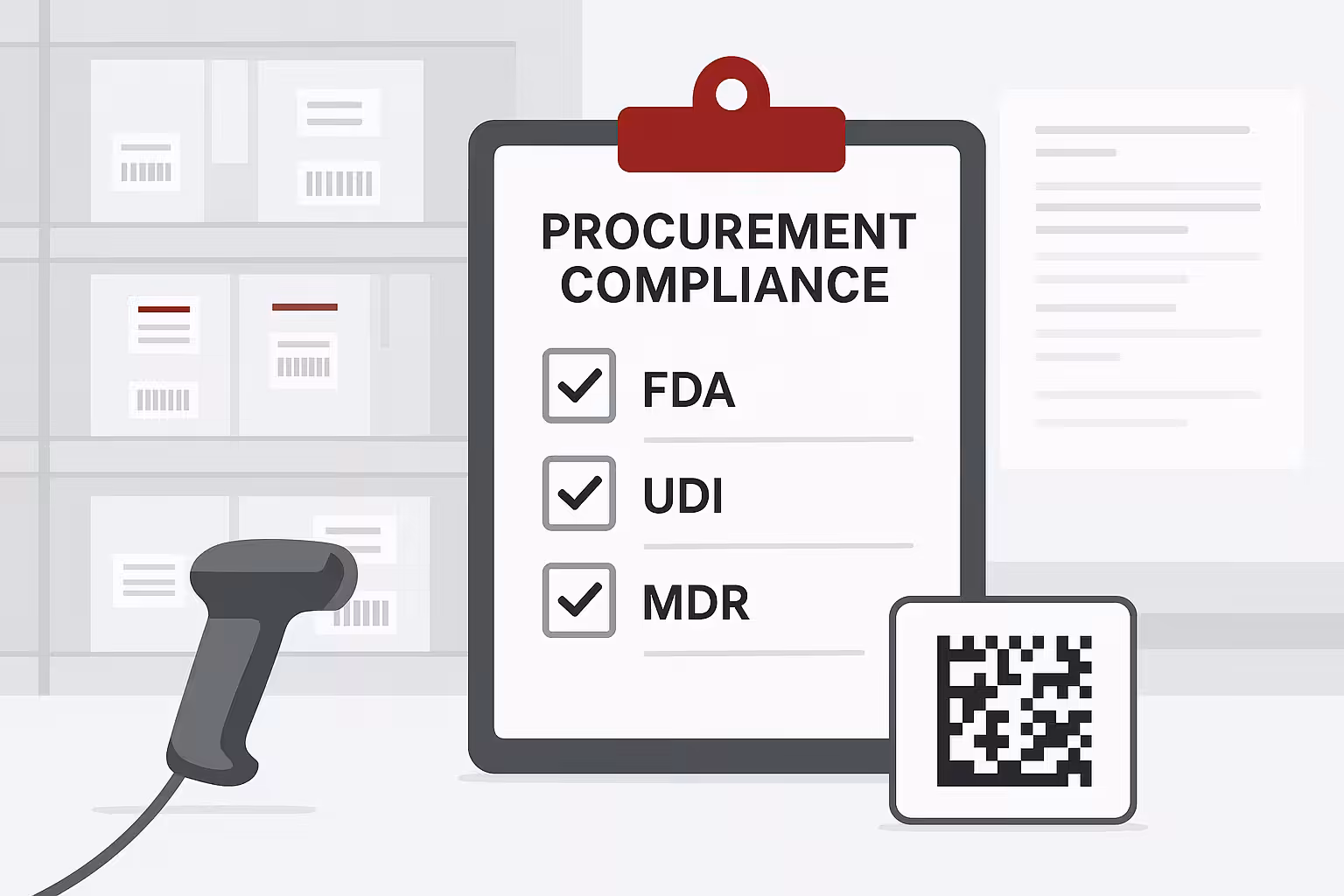 Procurement compliance checklist for silicone foam manufacturer FDA UDI MDR