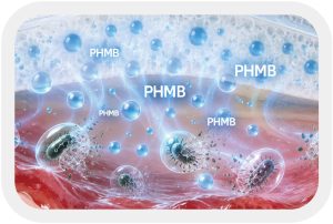PHMB wound treatment simulation