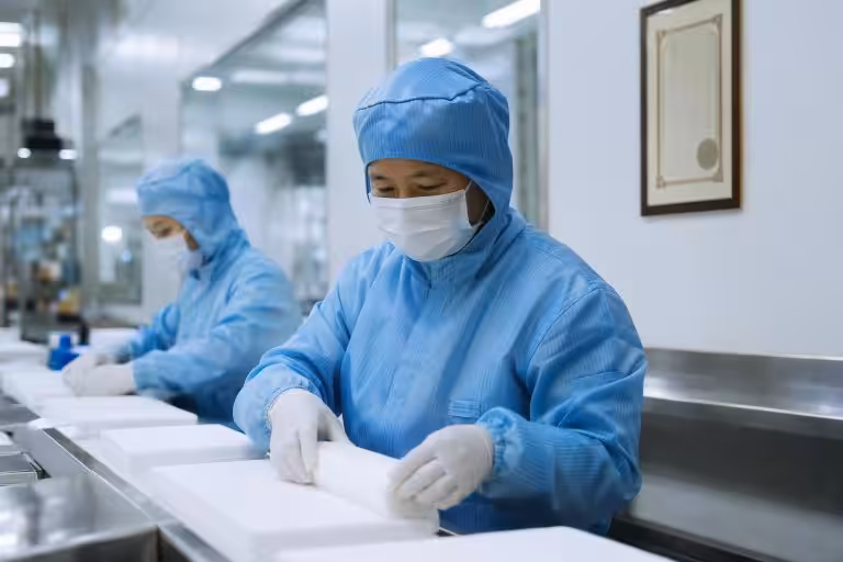 Cover image for a supplier review of SLK Medical as a PHMB foam OEM manufacturer, showing ISO 13485 certification and PHMB foam dressing documentation